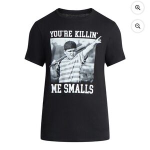 Black Graphic Tee with 'The Sandlot' Print